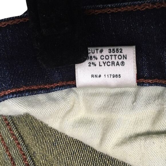 J Brand Jeans Low Rise Pencil‎ Leg Boss Dark Wash Denim Pants Skinny Women's 26 - Picture 13 of 16